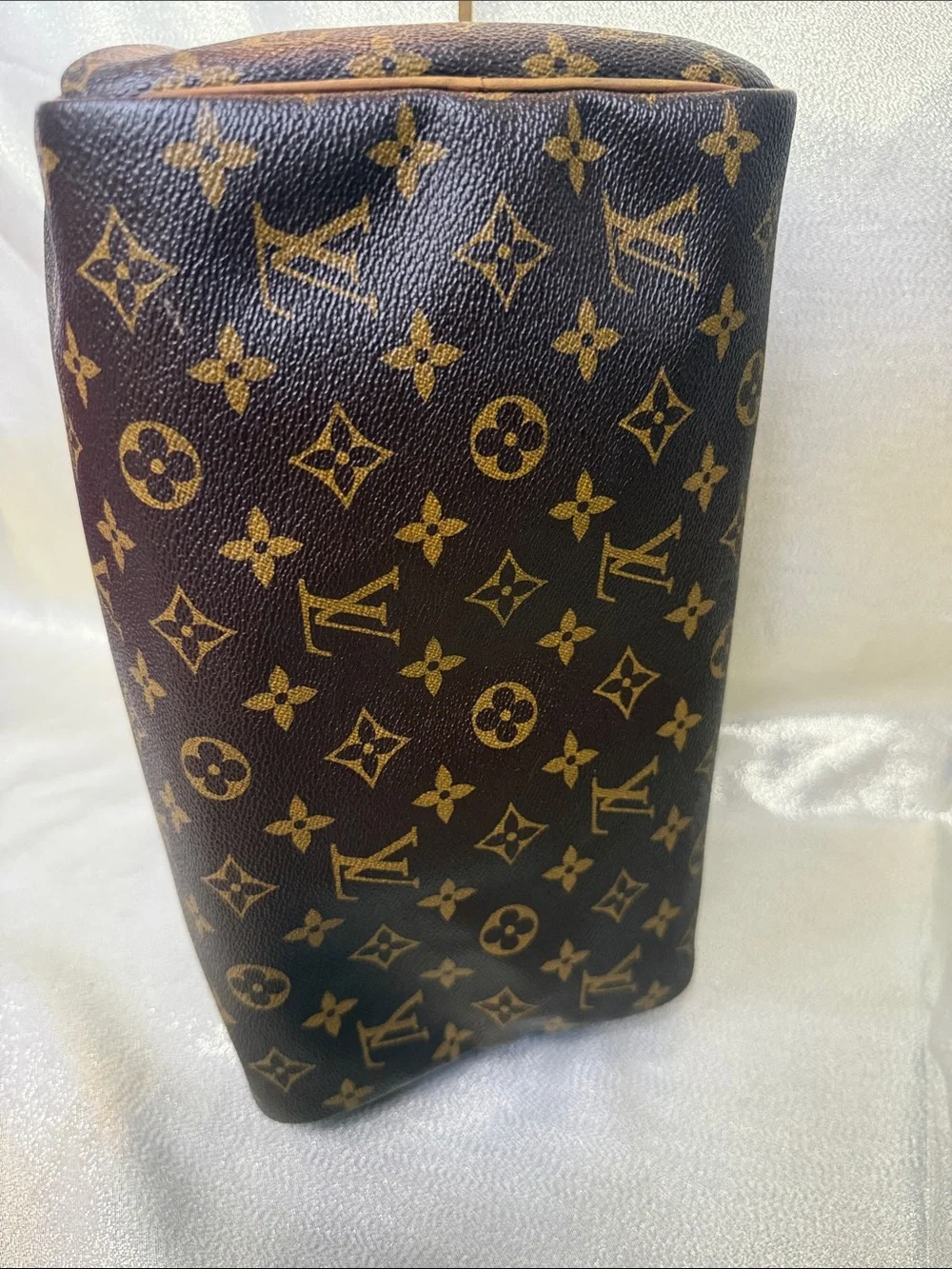 Louis Vuitton Monogram Canvas Duffel Satchel in Brown